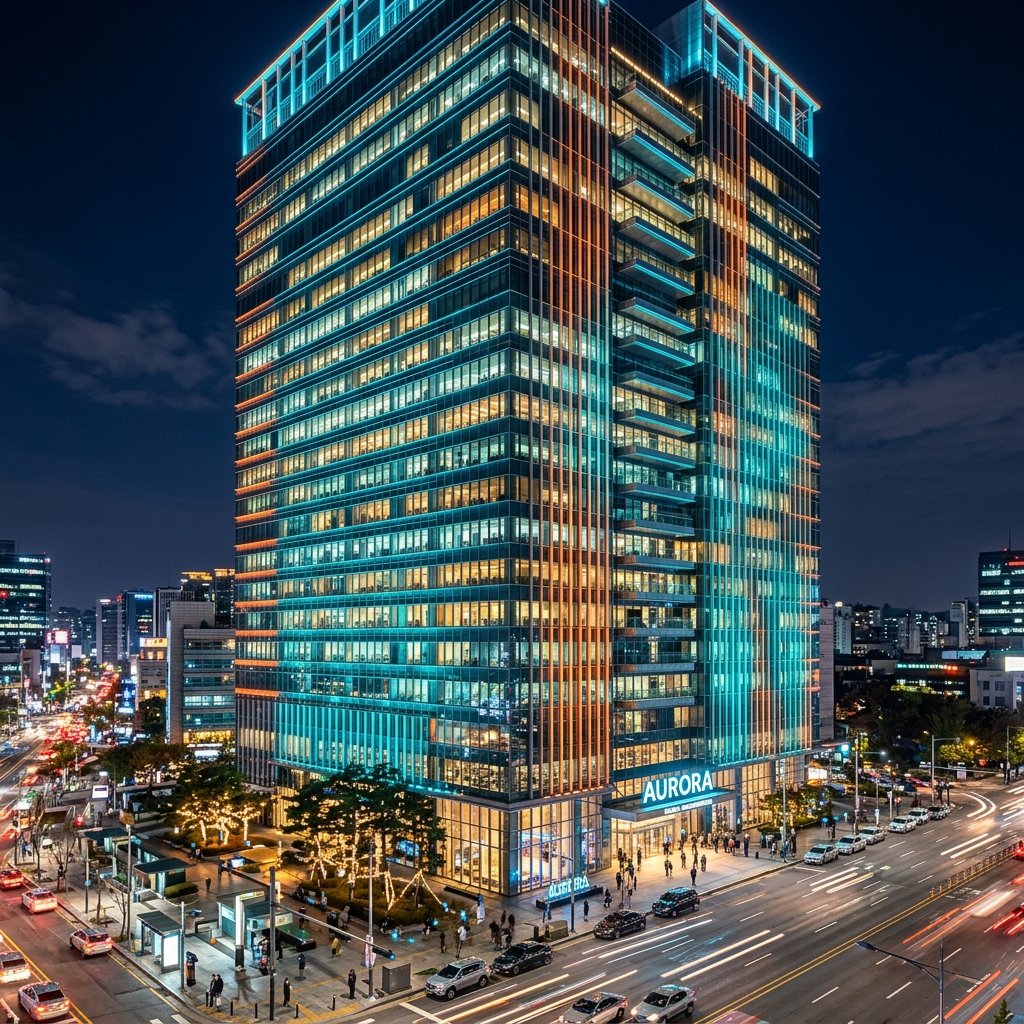 Commercial Facade Illumination — Carbon Series 150W Flood Light
